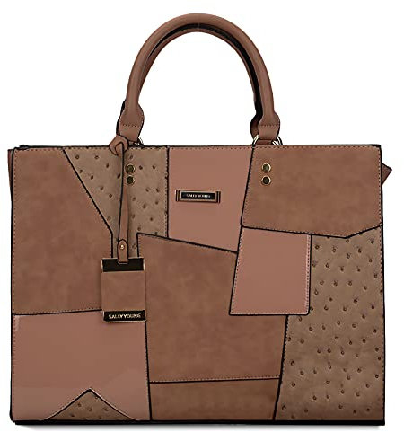 DIRRONA Moda Borsa a Mano Donne Messaggero Borsa Donna Borsa Tracolla Partito Casual Borse Donna PU Pelle Borsa Donna Grande Rosa