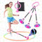 Sunshine smile Anneau de Saut Clignotant pour Enfants, Roues pivotantes avec Roue Lumineuse, Balle de Saut de Sport, Balle de Saut, Jeu de Combustion des Graisses pour Enfants et Adultes