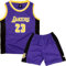Lila Basketball Trikot Set für 6-8 Kinder, 2 Stücke mit Shorts und Sleeveless Trikot
