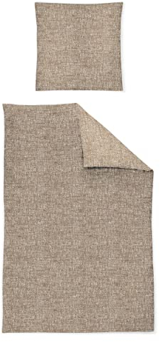 Irisette Edel-Feinbiber Bettwäsche Set Koala 8418 Ziegel 135 x 200 cm + 1 x Kissenbezug 80 x 80 cm