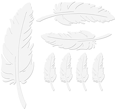 Autoaufkleber,Ekakashop 3D Feder Deko Aufkleber Personalisierte Wandtattoo Sticker Auto Karosserie Fenster Seitenaufkleber Kratzer Aufkleber Kühlschrank Laptop Dekoration Styling Aufkleber