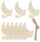 Taubenform, hängendes Holz, Vogelform, Holzscheiben, Taube, unlackiertes Holz mit Schnur, DIY-Handwerk, Ornament für Weihnachten, Hochzeit, Geburtstag, Party, Dekoration, 20 Stück