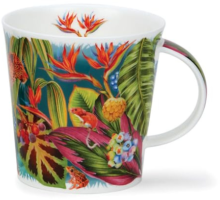 Dunoon Cairngorm - Taza (0,48 L, diseño de bosque tropical)