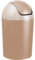Home Centre Compact Plastic Swing Top Waste Bin 15 Litre Cappuccino House Office Bathroom Lobby Dustbin Convenient Flap Top Cylindrical Shape Hygienic Waste Disposal Versatile Daily Usage