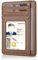 Teskyer Portefeuille, Porte Carte Bancaire, Portefeuille en Cuir PU, Porte Cartes de Credit, Petit Portefeuille, Protection RFID, Design Minimaliste, Marron
