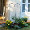 SCENDOR Garden 2er Set Schwarzes Garten-Trellis für Kletterpflanzen, 150 cm x 40.5 cm, Eisen Pflanzstütze für Kletterranken und Blumen, Gemüsegarten, Metallgitter für den Außenbereich