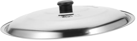 MAGICLULU Edelstahl Topfdeckel Mit Knauf Universeller Pfannendeckel Für Wok Kochtopf Und Pfanne Leicht Und Langlebig Geeignet Für Verschiedene Topfgrößen Küchenaccessoire Für Zuhause