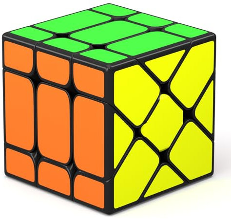 Vdealen Cubo Magico Irregolare, Lisci Speed Cube per Utenti Avanzati, Giocattoli Educativi Regali di Compleanno per Le Vacanze per Bambini Adolescenti Adulti (Fisher Cubo)
