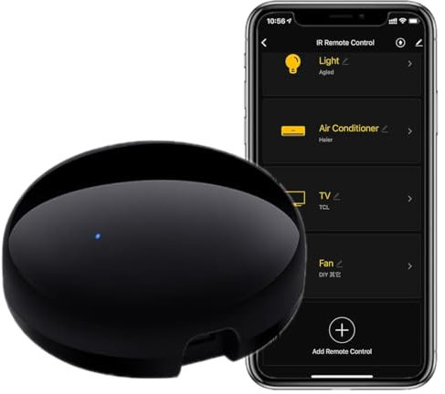 Mini WiFi-IR Controllo Telecomando Universale Infrarossi per Condizionatore d' aria TV DVD Utilizzando Tuya Smart Life app, Controllo Vocale, Funziona con alexa/Google Home