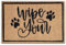 Amago home Kokosmatte Fußmatte Türvorleger Schmutzfangmatte viele Größen rutschfest Latexrücken Größe 40 x 60 cm, Farbe Wipe Your