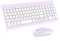 cimetech Wireless Keyboard and Mouse Combo, Compact Full Size Wireless Keyboard and Mouse Set 2.4G Ultra-Thin Sleek Design for Windows, Computer, Desktop, PC, Notebook, Laptop (lila)