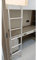 Nur Etagenbettleiter ohne Bett, verstellbare Hochbett-Kletterleiter mit Haken, Metallbettseitenleiter für Wohnmobil, Wohnheim, Wohnmobil, Reiseanhänger (Farbe: Weiß, Größe: 1,5 m (59 Zoll))