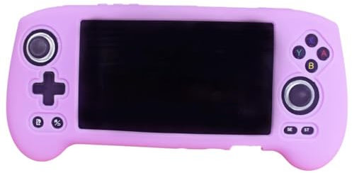 Silikon Schutzhülle für ANBERNIC RG556, Gaming Konsole Schutzhülle Anti-Rutsch Haut Staubschutzhülle (Violett)