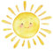 SMZhomeone Dekorativer Wandaufkleber Mit Cartoon Sonne Bunte Wandaufkleber Mit Cartoon-Sonne Für Kinderzimmer Und Heimdekoration