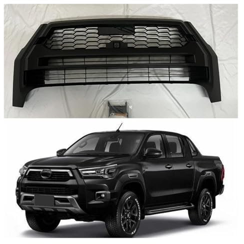 Front Kühlergrill Für Hilux Für Hilux Rocco GR 2021 2022 2023 Modifizierter Kühlergrill Vorne Racing Grill Grills Mesh Front Stoßstange Gitter Kühlergrill