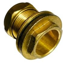 Tank Connector 28mm Compression Tank Connector 28mm Brass Compression Tank Connector 28mm Brass Compression Fitting Tank Connector 28mm Compression Brass Plumbing Fitting - 1 Connector