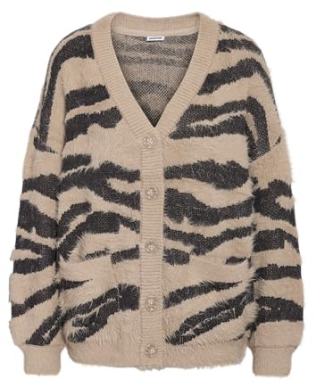 NOISY MAY NMFLYNN L/S V-Neck Knit Cardigan NOOS Frauen Cardigan braun