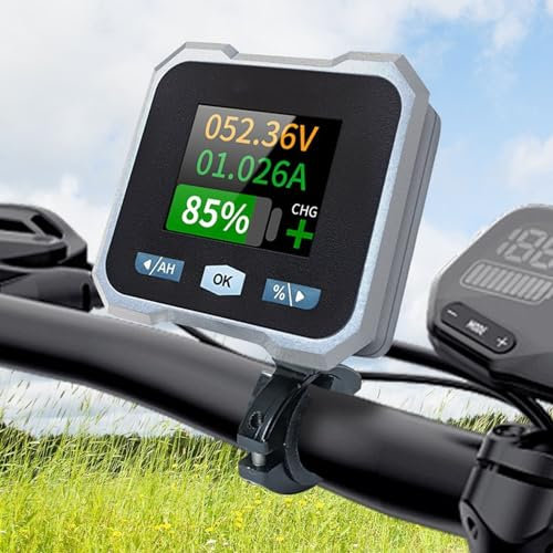 Sustvita Smart Battery Monitor mit Shunt, 50a 10-100 V Digitalstrom Voltmeter für RV -Golfwagen mit wetterfesten Funktionen und Klassenklassen enthalten