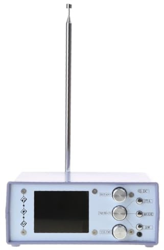 Knoruley DIY Desktop Full Radio TEF6686 Portable All Bands Receiver Wie Abgebildet, Metall + ABS FM AM Radio für Den Haushalt