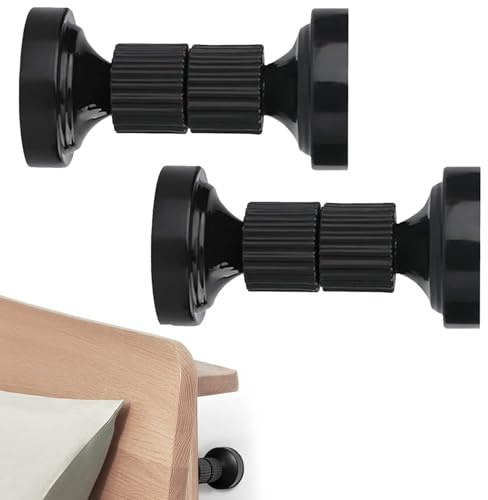 Tholire 2PCS Headboard Stoppers – Adjustable Bed Wall Stoppers – Anti-Shake Support for Bed Frame, Furniture, and Door – Noise Reduction and Wall Protection – Easy Installation
