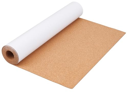 PH PandaHall Selbstklebende Korkrolle Kork Regaleinlage 1mm Dick Korktafel Pinnwandrolle Korkgewebeband Für Möbelreparatur Heimwanddekorationen Schubladen Heimwerkerhandwerk 40cm X 2.4mm