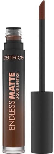 Catrice Endless Matte Liquid Lipstick, Nr. 100, Braun, langanhaltend, mattierend, schnelltrocknend, vegan, ohne Konservierungsstoffe, ohne Parabene, ohne Mikroplastikpartikel, 1er Pack (4.5ml)