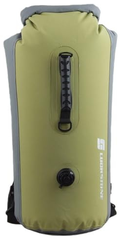 Honseadek Wasserdichter Outdoor-Trockensack für Kanu, Rafting, Camping, hergestellt aus 500D PVC und sicheren Verschlüssen, leicht mit verstellbaren Riemen, Größen: 25 l, 35 l, 60 l (25 l, grün)