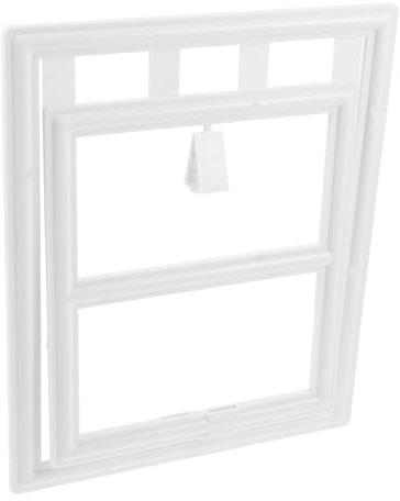 Abaodam Porta a Zanzariera per Animali Domestici Serratura, Porta Interna per Gatti e Cani in Plastica Resistente ai Graffi, per Zanzariere di Porte e Finestre, 11,3x9,4x0,4 Pollici, Uso