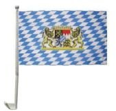 Auto-Fahne: Bayern Wappen mit Löwen