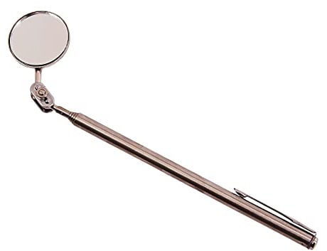 Amtech Telescopic Inspection Mirror, 450 mm Reach with 360° Swivel Head, Ideal for Auto, Plumbing and Maintenance Checks