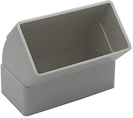 Kair 110 x 54mm 45 Degree Vertical Rectangular Plastic Duct Elbow | Fits over 110 x 54mm rectangular flat channel pipe, Low-profile design, Suitable for concealed installation