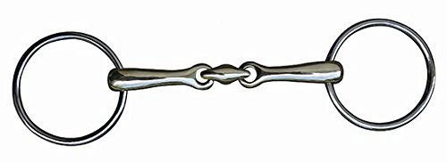 HKM 9910.0839 Unterlegtrense, doppelt gebrochen,Edelstahl, 14 mm