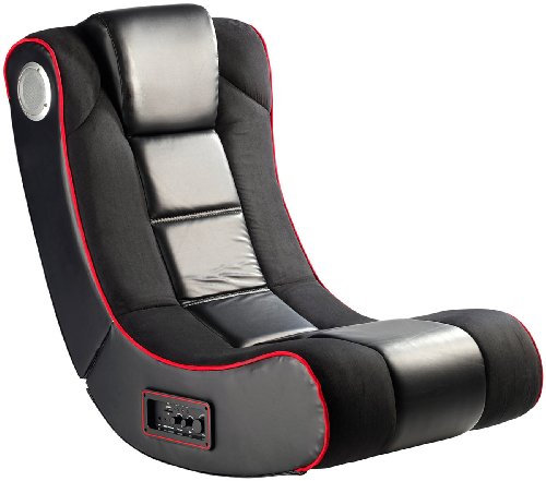 Mod-It Gamer Sessel: 2.1-Soundsessel mit Vibration für Gaming & Film, Bluetooth, schwarz (Musiksessel, Gaming Stuhl Vibration, Schaukelstuhl)
