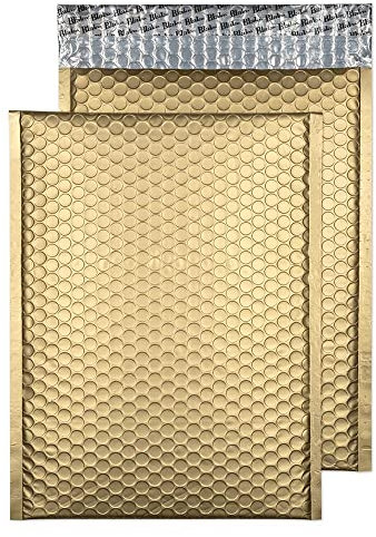 Blake Purely Packaging MTMG324 Farbige Luftpolstertaschen Matt Haftklebung Metallisch Gold C4 324 x 230 mm | 100 Stück