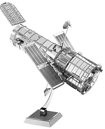 Fascinations Metal Earth MMS093 - 502513, Hubble Telescope, Konstruktionsspielzeug, 1 Metallplatine, ab 14 Jahren
