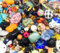 500g Mega MIX aus Glas Holz Metall und Perlen RESTPOSTEN