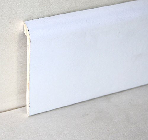 Hobby Legno - Coprimarmo Rivestito In Legno Di Tanganica Laccato Bianco mm. 100X20X2400 (Prezzo Per ml. 4, 80)