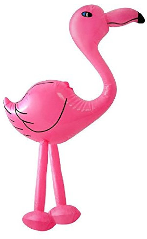 LARGE INFLATABLE FLAMINGO Blow Up Toy Animal Inflate Party Decoration 64 cm by Lizzy®