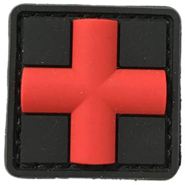HCS Medic Patch rotes Kreuz 25x25mm