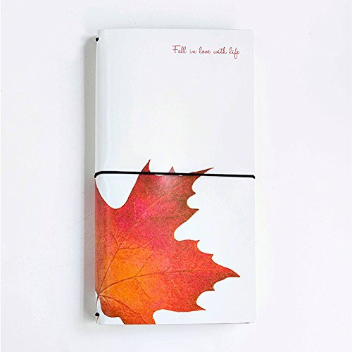 Toim PU writing notebook Refillable Gazzetta diario Travelers 'Handbook Bullet, 20,2 x 11,5 cm 115 * 202 mm Maple Leaves