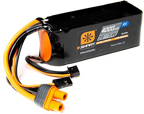 7.4 V 4000 mAh 2S 15C Smart LiPo-Empfänger-Akku: Universal-Empfänger, IC3