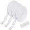 10ft 3Pack Flat Micro USB Charging Cable Power Extension Cable for Yi Camera WyzeCam Oculus Go,Indoor Home Security Surveillance Charger Power Cord for Wyze Cam Pan,Wireless IP Camera,Blink Nest Cam