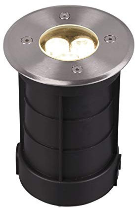 Trio Leuchten LED Außen Bodeneinbauspot Belaja 821660107, Metall Nickel matt, inkl. 3 Watt LED