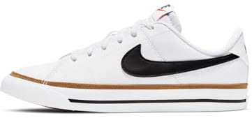 NIKE Boy's Nike Court Legacy Gymnastics Shoes, White Black Desert Ochre Gum L, 5 UK