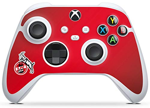 DeinDesign Skin kompatibel mit Microsoft Xbox Series S Controller Folie Sticker 1. FC Köln Offizielles Lizenzprodukt EffZeh