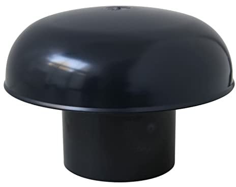 FIRST PLAST CDVM80A-Y CDVM80A Chapeau de Ventilation Tête Esalateur avec Filet Ardoise Diamètre intérieur 80 mm