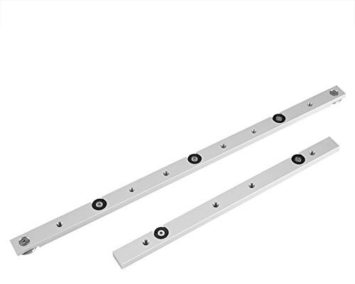 Miter Rod, Aluminum Alloy Miter Slider Miter Track Rail Universal Guide and Stop Track Guide Rail Slider Table Saw Spur Rod Woodworking Tool(450 Schieberegler)
