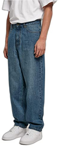 Urban Classics Herren 90‘s Jeans middeepblue, 30