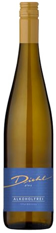 Diehl Chardonnay Alkoholfrei feinherb (1 x 0,75l) - Fruchtiger Weißwein aus der Pfalz ohne Alkohol
