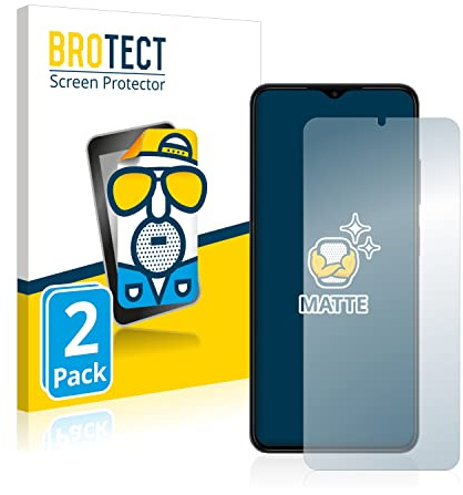BROTECT Schutzfolie für ZTE Blade V40 Design | 2 Stück Entspiegelnder Displayschutz Made in Germany Matte Displayschutz-Folie Anti-Reflex Anti-Fingerprint Einfache Montage